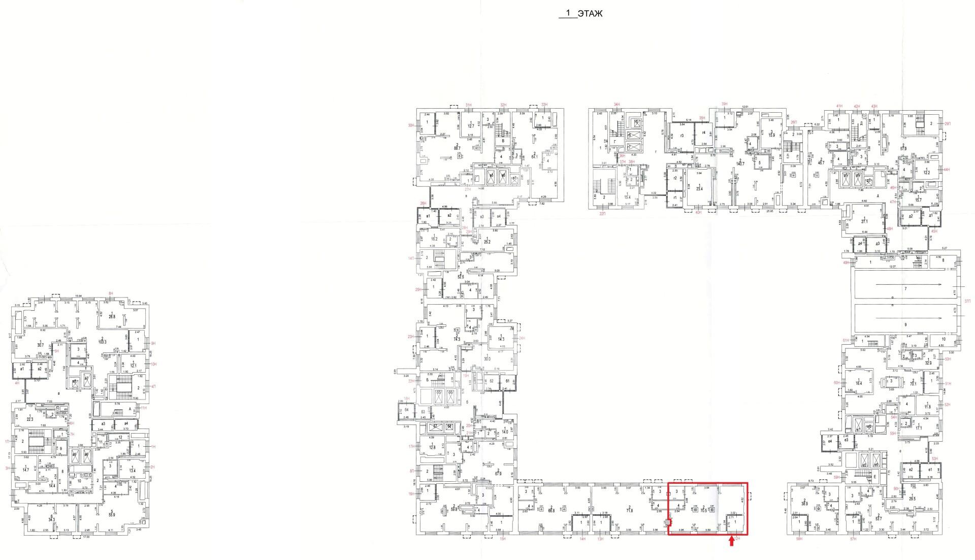 ГП16969008.Нежилое помещение.План этажа (поэтажный) с указанием границ реализуемого объекта.jpg