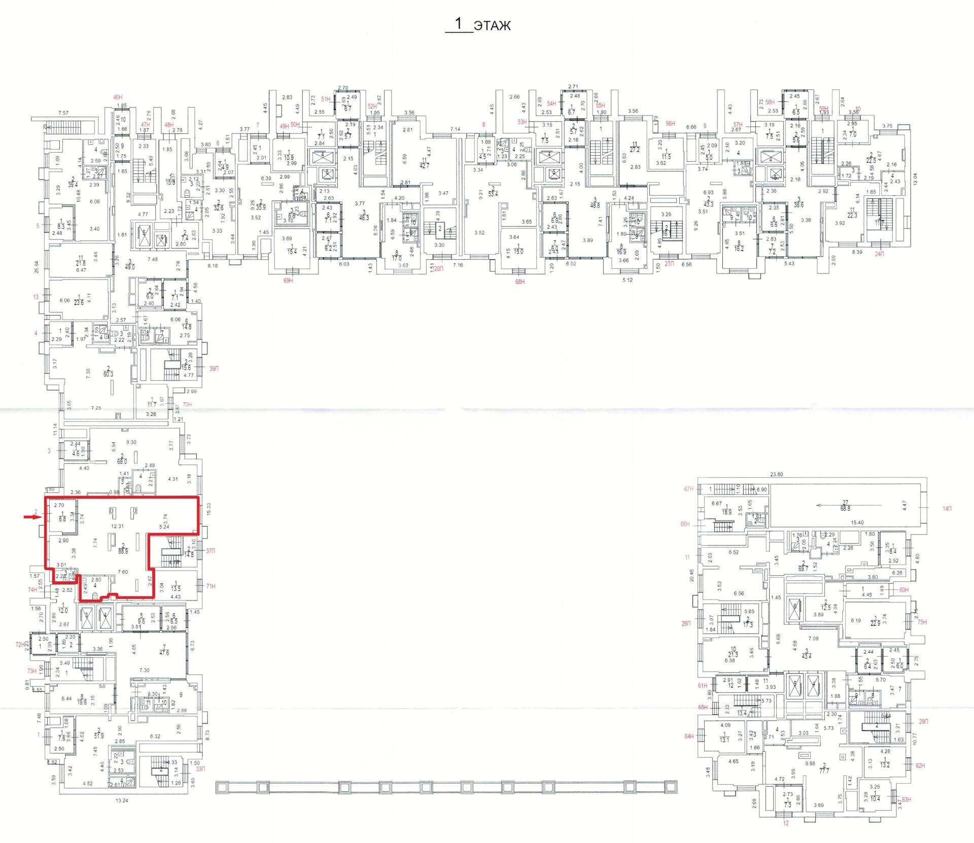 ГП16970184.Нежилое помещение.План этажа (поэтажный) с указанием границ реализуемого объекта.jpg